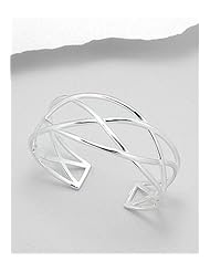 Cuff Bracelet In 92.5 Sterling Silver