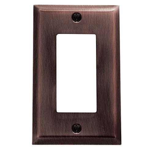Baldwin 4754.112.CD Classic Square Beveled Edge Single GFCI Switch Plate, Venetian Bronze