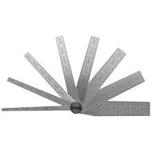 Starrett 269A Taper Gage, .100-.500" Range, 2-1/2" Length, 8 Leaves