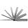 Starrett 269A Taper Gage, .100-.500" Range, 2-1/2" Length, 8 Leaves