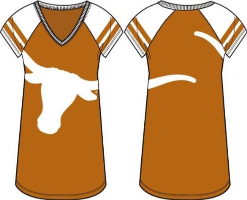 University of Texas Longhorns Women's Jersey Style Nightshirt