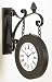 Antique British Railway Train Station Clock Double Sided