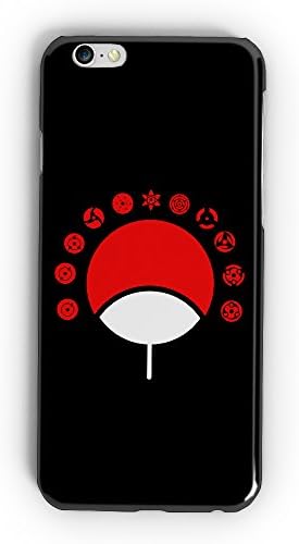 Naruto Shippuden Uchiha Clan With All Eye Modes / Clan Symbols / Akatsuki Clan Cloud Symbol / Hard Plastic Snap-On Case Skin Cover For iPhone 6 / iPhone 6s (Naruto Uchiha Clan With All Eye Modes)