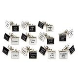 Black Square Best Man Wedding Cufflinks