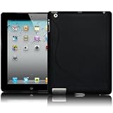 APPLE IPAD 2 TPU SILIKON SCHUTZHÜLLE CASE COVER TASCHE IN SCHWARZ