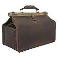 Arzttasche aus edlem Ranger-Leder, Handmade in Germany, mit Vorh�ngeschloss und Lederpflege