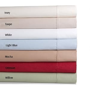 400TC Cotton Sateen Sheet Set, Cal-King, Willow by