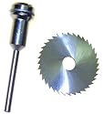 1.25" DREMEL TYPE High Speed Steel SAW BLADE w/Mandrel COARSE TOOTH