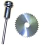SE 1.25" High-Speed Steel Saw Blade w/ Mandrel