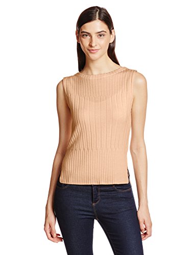 (マーキュリーデュオ)MERCURYDUO ランダムリブノースリーブニット