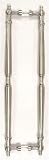 Top Knobs, Door Pulls - M730-18 pair, Back to Back Passage Door Pull in Brushed Satin Nickel