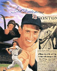 Ted Williams Autographed / Signed Boston Red Sox Baseball 8x10 Photo