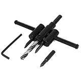 uxcell 自由錐 調節可能 サークルカッター ハンドツール 金属素材 修整飛行機