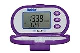 Robic Dual Display Memory Pedometer (Purple)