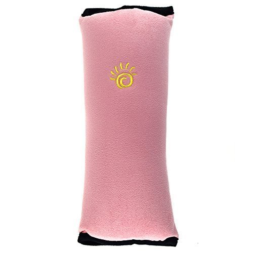 ChiTronic Cotton Velvet Car Safety Seat Belt Shoulder Pad Pillow for Children,Pink Color