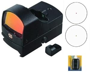 Ultimate Arms Gear Tactical Micro Compact Dual Red & Green Dot Open Reflex Sight With Pistol Rifle Shotgun Integral Weaver Picatinny Mount Base