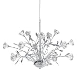 Eurofase 14690-013 Rosetta 15-Light Chandelier, Chrome/Crystal