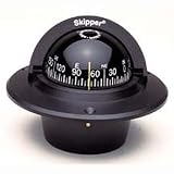 Danforth Skipper II Compass Flush Mount Type Front Size 2 5 8 Card 5 Bearing 0 Color Black by Danforth