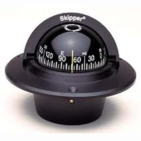 Danforth Skipper II Compass Flush Mount Type Front Size 2 5/8" Card 5 Bearing 0 Color Black