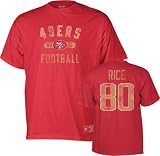 Men`s San Francisco 49ers #80 Jerry Rice Garment Washed Name & Number Tshirt - XL