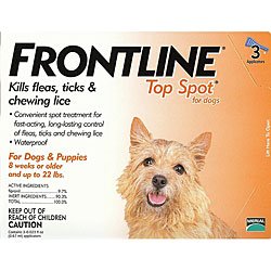 Frontline Top Spot for Dogs up to 22 lbs - Orange 3 Tubes