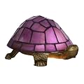 Purple Tiffany Tortoise Table Lamp