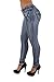Style SF7-95159S - Colombian Design, Butt Lift, Levanta Cola, Skinny Jeans in Washed Blue Size 11