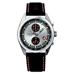 Police Sail Gents canvas black strap and silver dial Watch