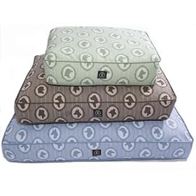 Rectangular Silhouette Eco Friendly Dog Bed - Green Medium