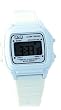 Q&Q #L116J005Y Men's White Rubber Band Alarm LCD Digital Watch