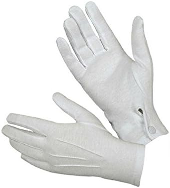 EKIMI 1Pair White Cotton Protective Labor Insurance Gloves