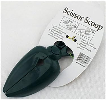 Pettie Dark Green Pet Dog Cat Yorkie Waste Food Scissor Scoop Pickup Tool