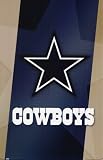 Dallas Nfl Cowboys Logo Emmitt Smith Troy Aikman Art Poster Print - 24