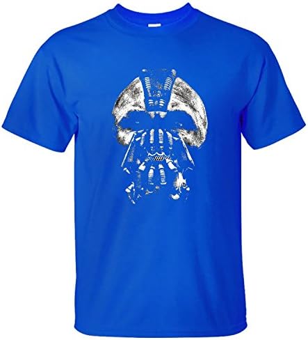 HDKK the dark knight rises bane evil mask Mens Cotton T Shirt blue M