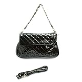 Black Maya Small Quilted Chain Strap Purse Handbag