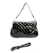 Black Maya Small Quilted Chain Strap Purse Handbag