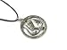 Egyptian Queen Nefertiti Pewter Pendant on Cord Necklace