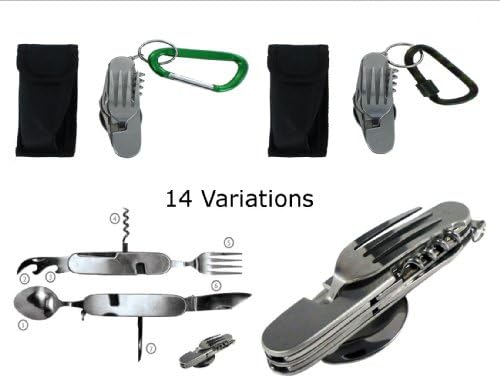 VAS CAMPING SURVIVAL EATING 7N1 MULTI TOOL (10 VARIATIONS)