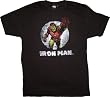Iron Man Tetsu Punch Black Vintage Distressed T-Shirt Tee
