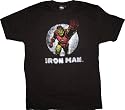 Iron Man Tetsu Punch Black Vintage Distressed T-Shirt Tee