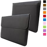 Macbook Air 11 Case, Snugg - Leather Sleeve Case with Lifetime Guarantee (Black) for Apple Macbook Air 11