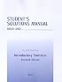 Student's Solutions Manual for Introductory Statistics