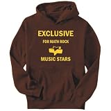 Hoodie Mens Brown  Exclusive for Math Rock Stars  Music