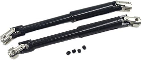 Universal Steel Driveshaft 2P 18027 For for RC Redcat Everest 1/10 HSP Pangolin 4WD Rock Crawler AXIAL SCX10 D90 RC4WD Dingo Honcho Jeep Wraith 94180 Upgrade Parts(Pack of 2pcs)