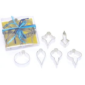 R & M Christmas Ornament 6 Piece Cookie Cutter Set