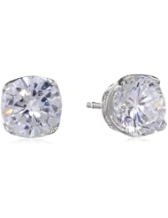 Nina Roena 4 ctw Cubic Zirconia Stud Earrings