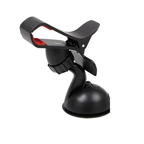 Universal 360°Rotating Car Windshield Mount Holder Stand Bracket for Cell Phone (black)