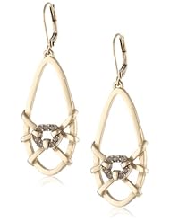 Sam Edelman Pronged Pave Oval Hoop Earrings