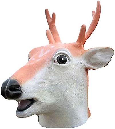 HLLWN Expresss, Sika Deer Head, Halloween Masquerade Latex Mask 2014 HLWMSK64