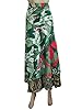 Womans Skirts Wraparound Boho Green Vintage Silk Sari Wrap Skirt Holiday Dress